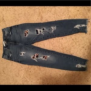 Jean w/ cheetah patchwork